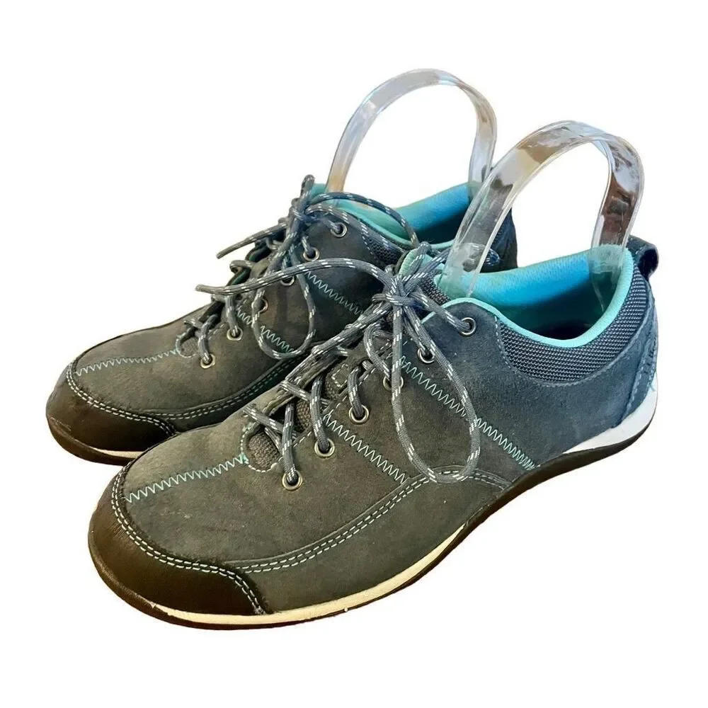 L.L. Bean womens blue suede sneakers size 7
